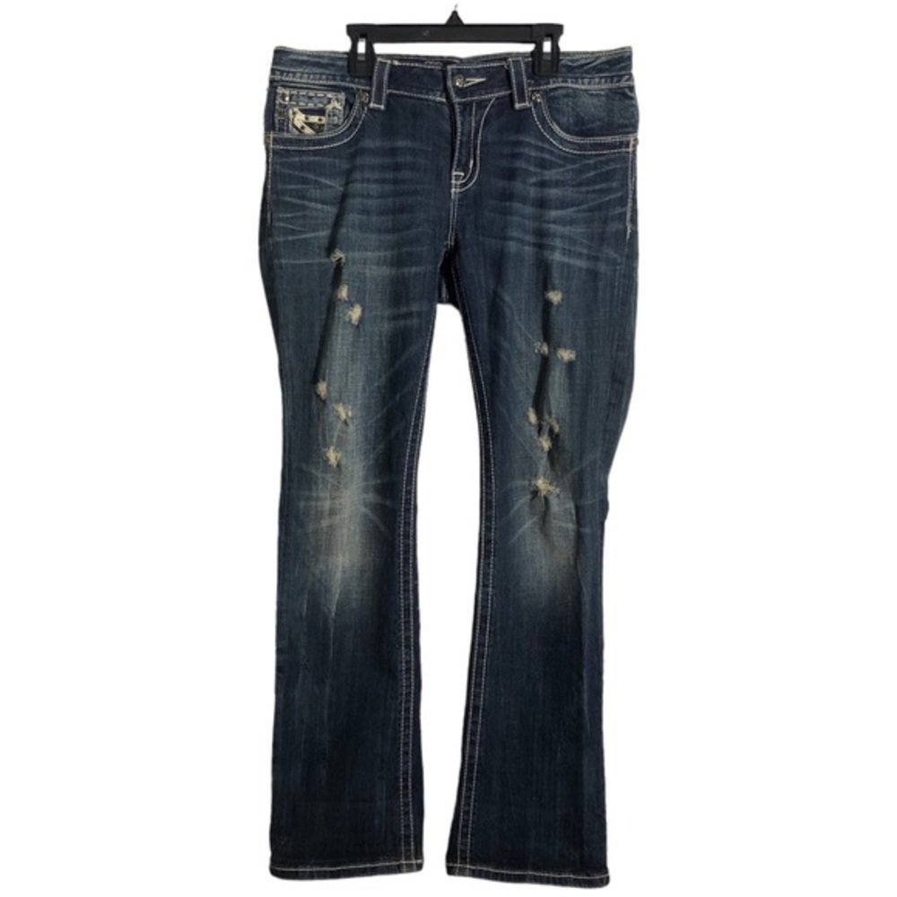 Miss Me JE6063E4R mid rise easy boot jeans. Sz 28 short